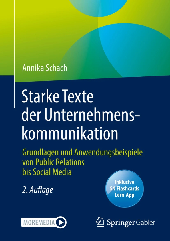 Starke Texte der Unternehmenskommunikation – Annika Schach